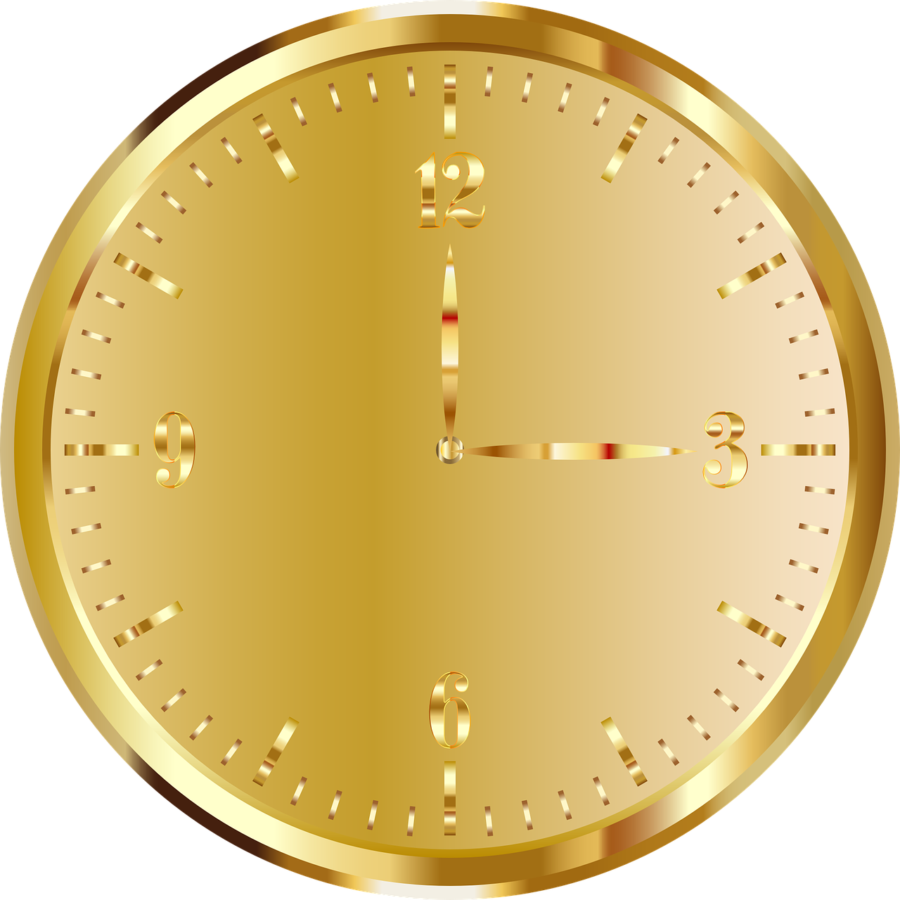 gold clock